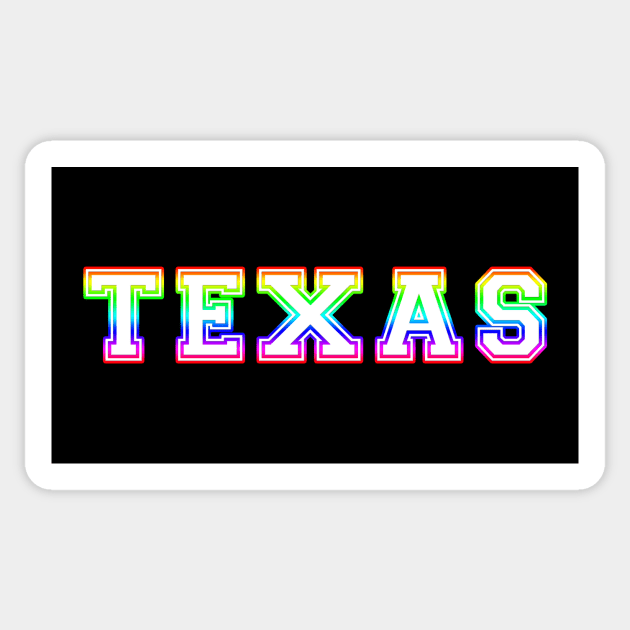 Texas Pride Rainbow Sticker by HighBrowDesigns